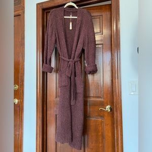 SKIMS - L/XL cozy knit robe, garnet, never worn
